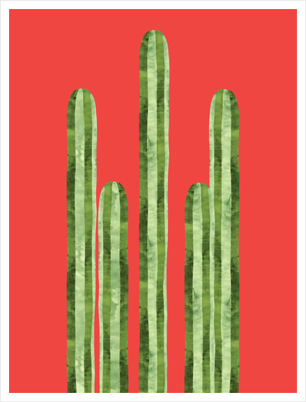 Mexican cacti Art Print by Vitor Costa