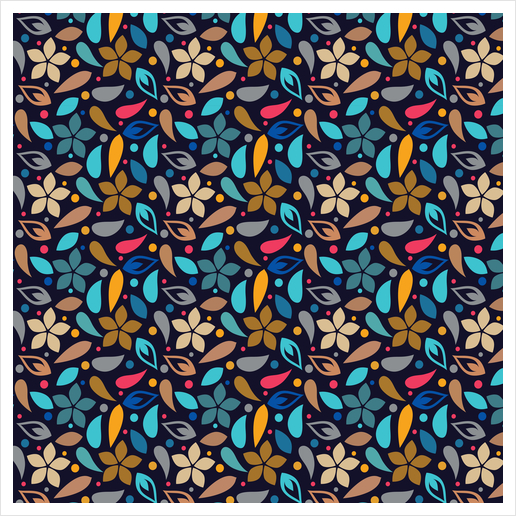 LOVELY FLORAL PATTERN X 0.1 Art Print by Amir Faysal