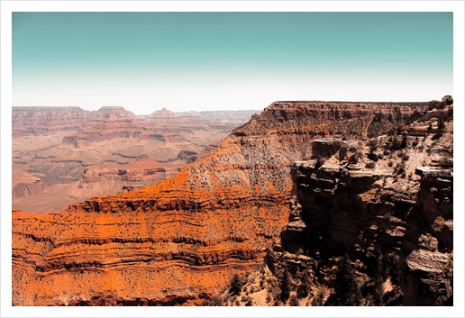 Desert scenery in summer at Grand Canyon national park USA Art Print by Timmy333