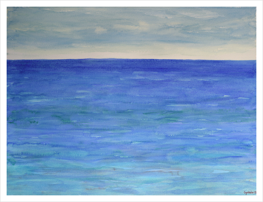 The Deep Blue Beauty Art Print by Heidi Capitaine