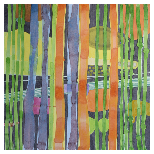 Bamboo Garden Art Print by Heidi Capitaine