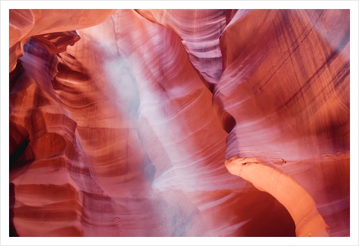 Sunlight in the cave at Antelope Canyon Arizona USA Art Print by Timmy333