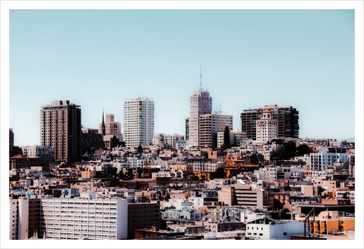 modern building in the city at San Francisco California USA  Art Print by Timmy333