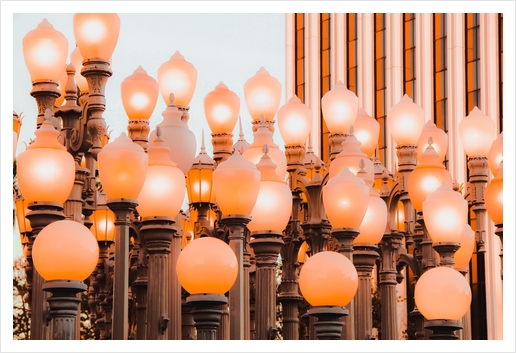 Urban Light LACMA Los Angeles California USA Art Print by Timmy333