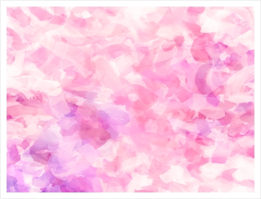 splash painting texture abstract background in pink Art Print by Timmy333