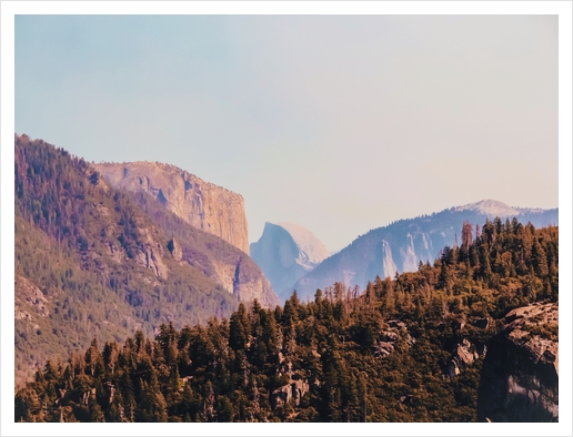 mountain at Yosemite national park USA Art Print by Timmy333