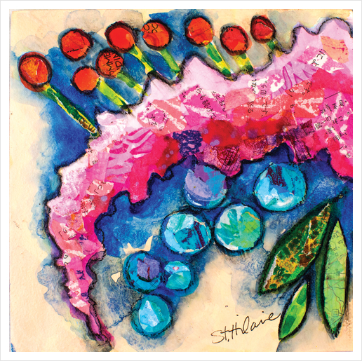 Floral Study #8 Art Print by Elizabeth St. Hilaire