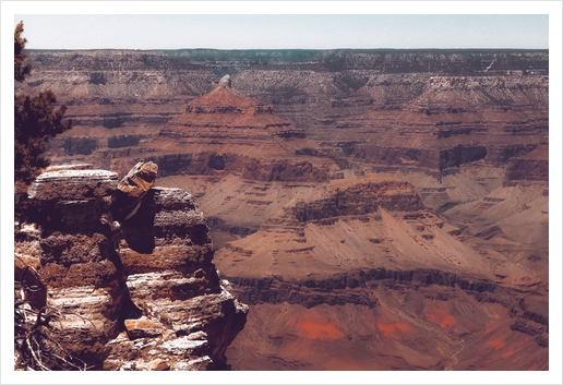 mountains desert scenery at Grand Canyon national park USA Art Print by Timmy333