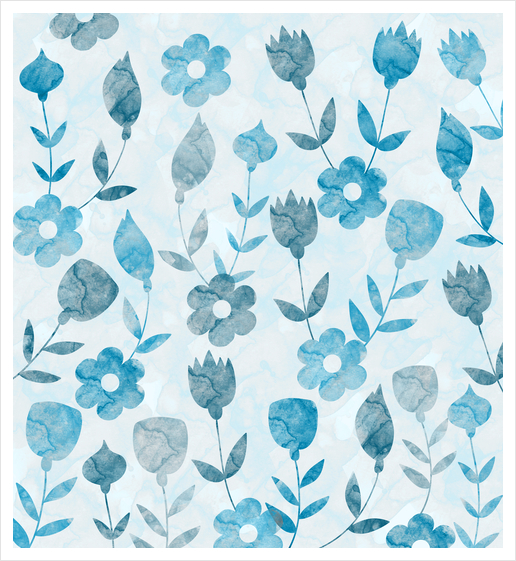 LOVELY FLORAL PATTERN X 0.8 Art Print by Amir Faysal