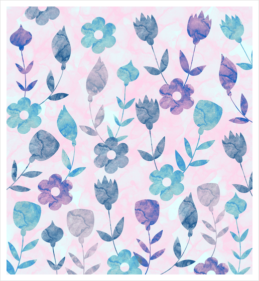 LOVELY FLORAL PATTERN X 0.18 Art Print by Amir Faysal