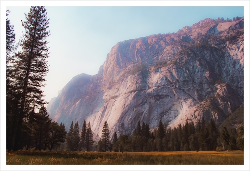 mountain at Yosemite national park California USA Art Print by Timmy333