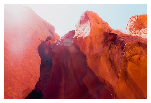 Sandstone texture in the desert at Antelope Canyon Arizona USA Art Print by Timmy333