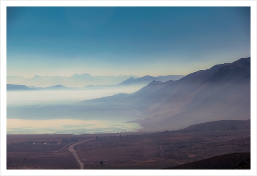 road trip view to Yosemite national park California USA Art Print by Timmy333