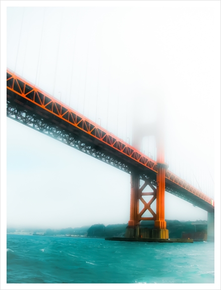 bridge and bay view at Golden Gate Bridge, San Francisco, USA Art Print by Timmy333