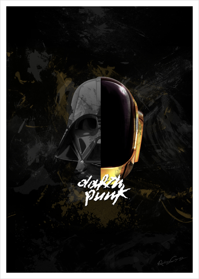 Darth Punk Art Print by Roberto Caporilli