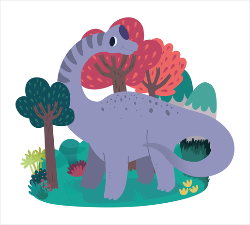 Brachiosaurus Art Print by Claire Jayne Stamper