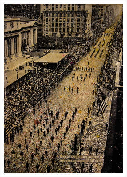 FIFTH AVENUE, 65.000 MARCHERS Art Print by db Waterman