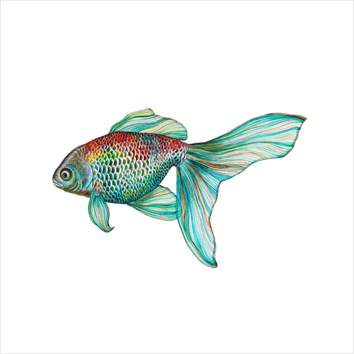 Fish Art Print by Nika_Akin