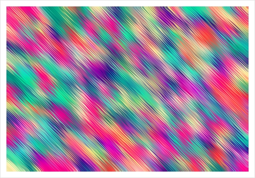 pink blue and green painting abstract texture background Art Print by Timmy333