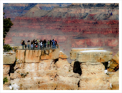 Beautiful scenic at Grand Canyon national park, USA in winter Art Print by Timmy333