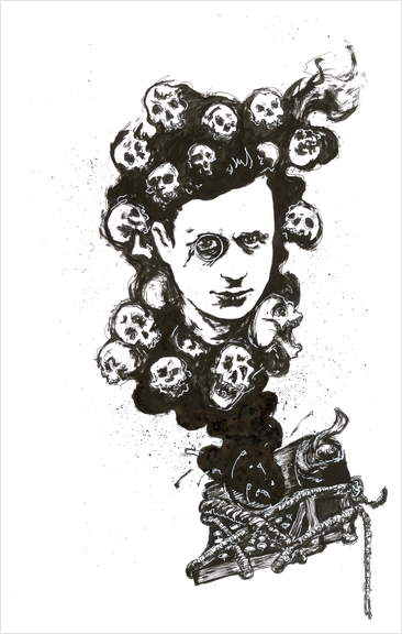 Tristan Tzara. Art Print by Aaron Morgan