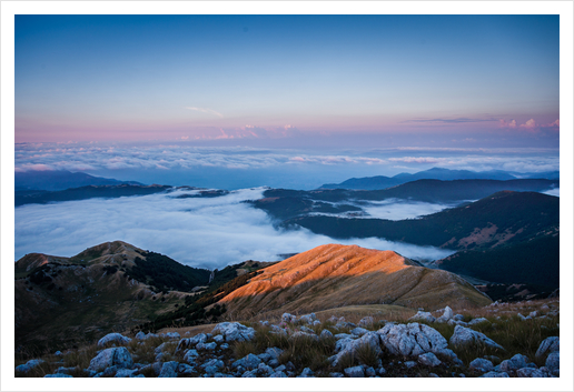 Lake clouds Art Print by Salvatore Russolillo