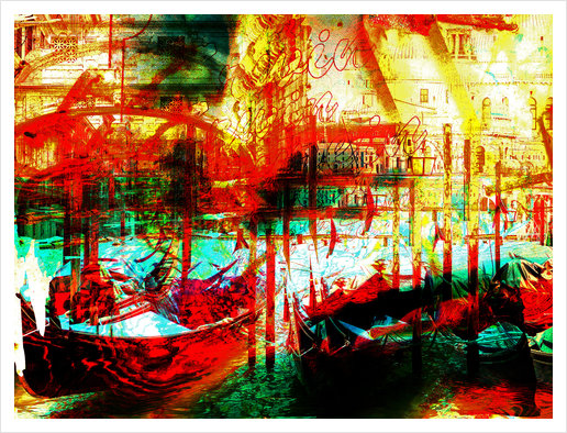 Colorful Venice Art Print by Gabi Hampe