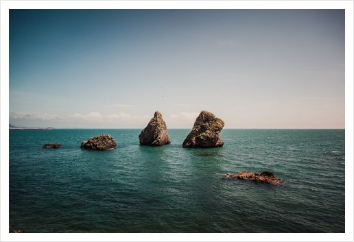 Rocks From the sea Art Print by Salvatore Russolillo