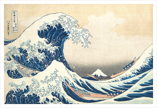 The Great Wave Off Kanagawa Art Print by Katsushika Hokusai