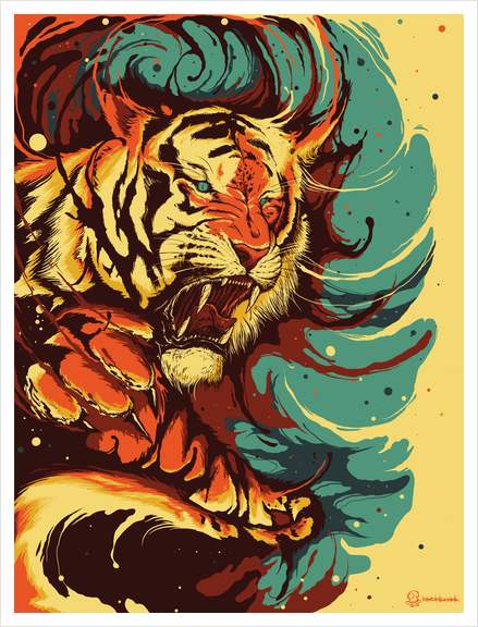 TIgers eyes Art Print by MindkillerINK