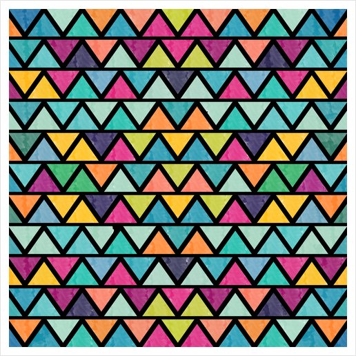 Lovely Geometric Background Art Print by Amir Faysal