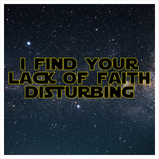 I find your lack of faith disturbing Art Print by Alexandre Ibáñez