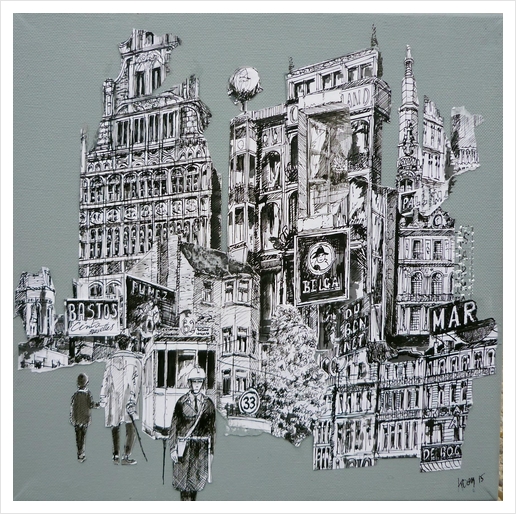 Bruxelles n°2 Art Print by Koen De Weerdt