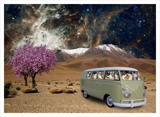 BUS TRIP Art Print by GloriaSanchez