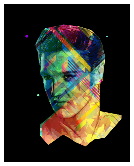 Elvis Art Print by Vic Storia