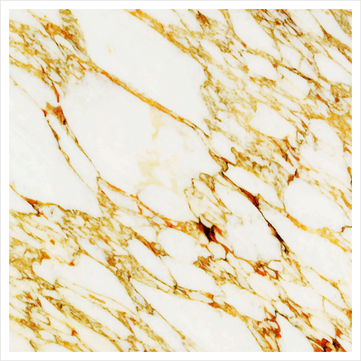 Gold Marble Art Print by Uma Gokhale