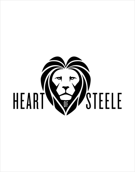 Heart of Steele (Black) Art Print by bthwing