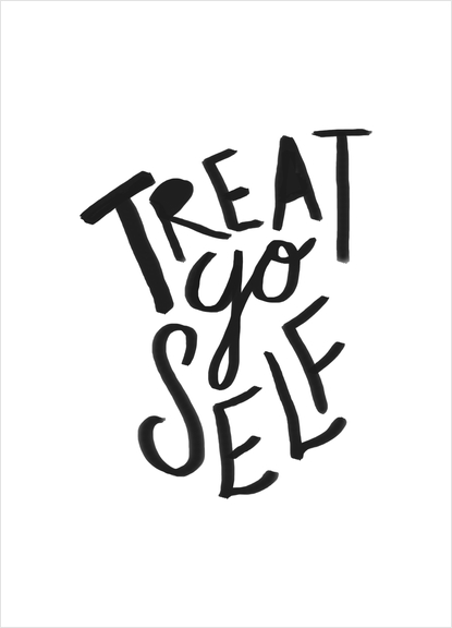 Treat Yo Self Art Print by Leah Flores