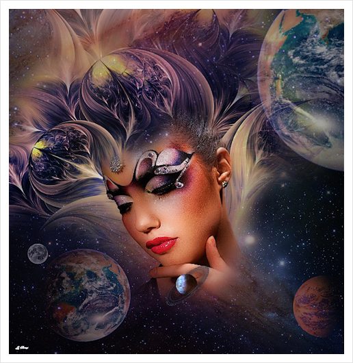 COSMIC BEAUTY Art Print by G. Berry