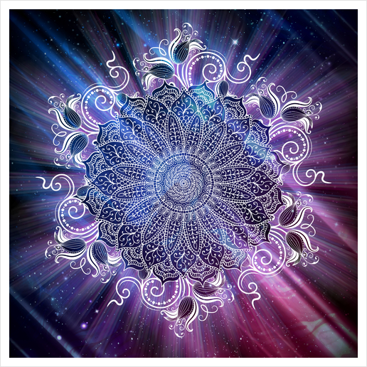 Mandala - Universe Art Print by aleibanez