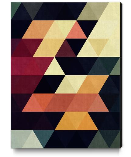 Pattern cosmic triangles Canvas Print by Vitor Costa