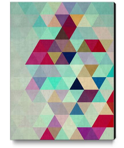 Pattern cosmic triangles II Canvas Print by Vitor Costa