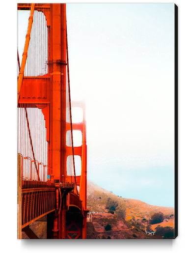 Golden Gate Bridge with blue cloudy sky, San Francisco, USA Canvas Print by Timmy333