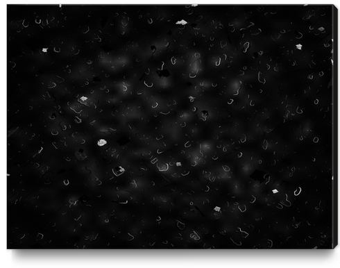 painting texture abstract background in black and white Canvas Print by Timmy333