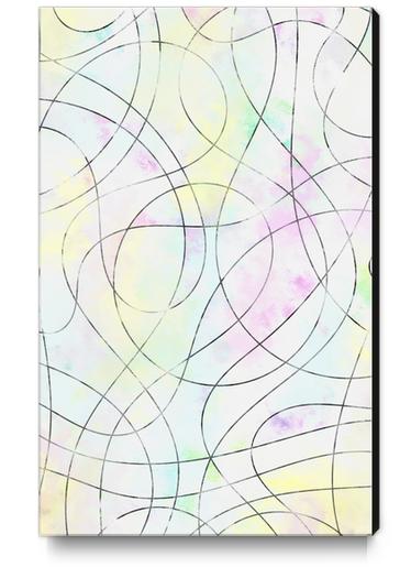 Abstract Black & White Artwork Canvas Print by Divotomezove