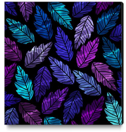 Leaves X 0.3 Canvas Print by Amir Faysal