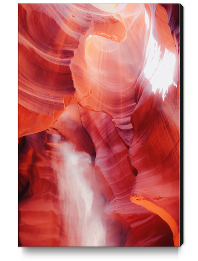 Sandstone surface abstract at Antelope Canyon Arizona USA Canvas Print by Timmy333