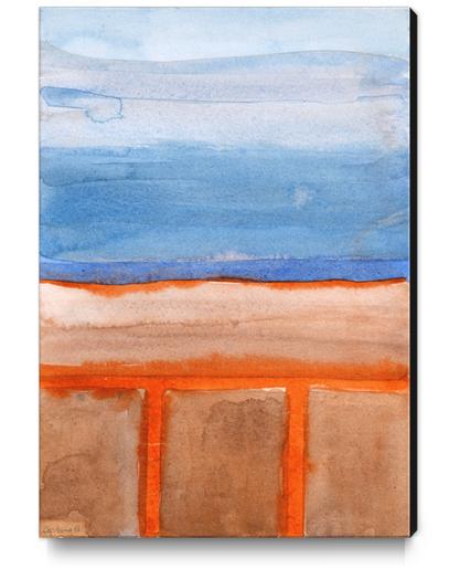 Firery Traces at the Seaside  Canvas Print by Heidi Capitaine