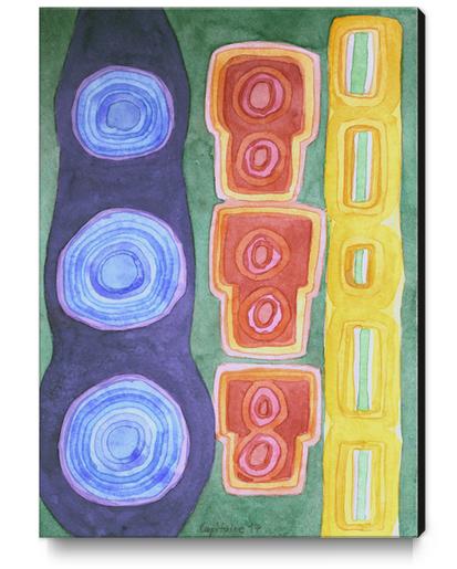 Some Sound Sculptures  Canvas Print by Heidi Capitaine