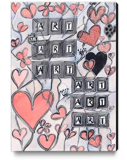 I Love Art  Canvas Print by Heidi Capitaine